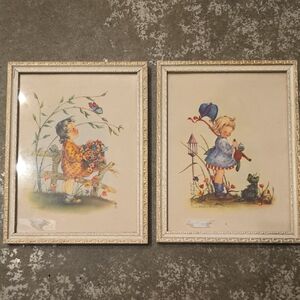 Vintage Framed Children's Illustrations